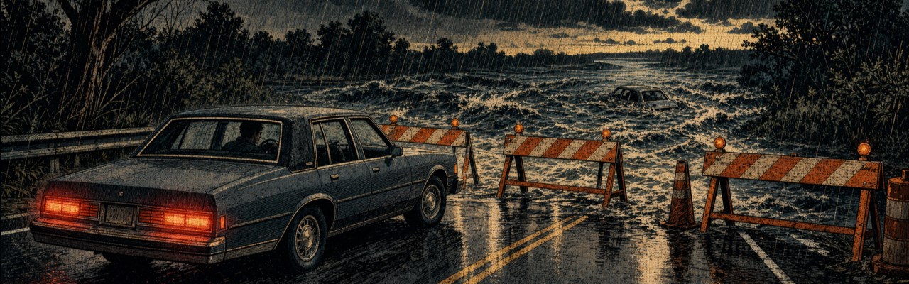 You Drove Into Water / The Road Is Flooded