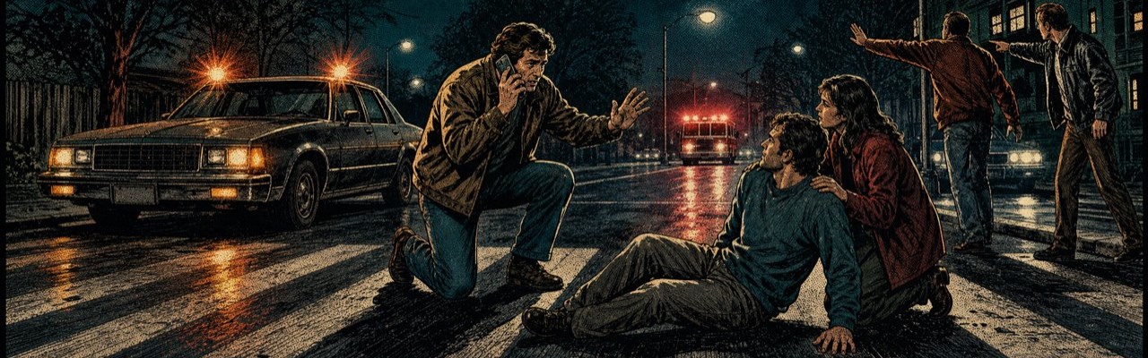 Hit a pedestrian