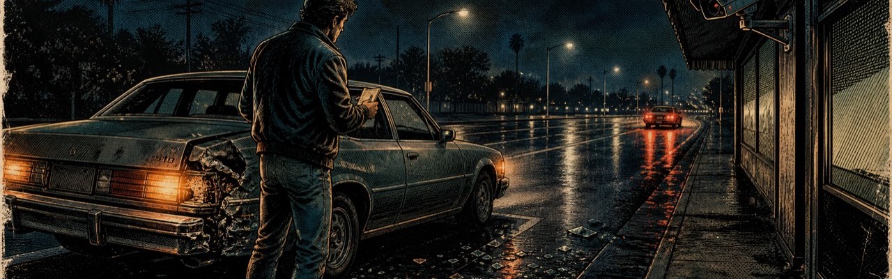 Your car was hit and the driver fled (hit-and-run — you're the victim)
