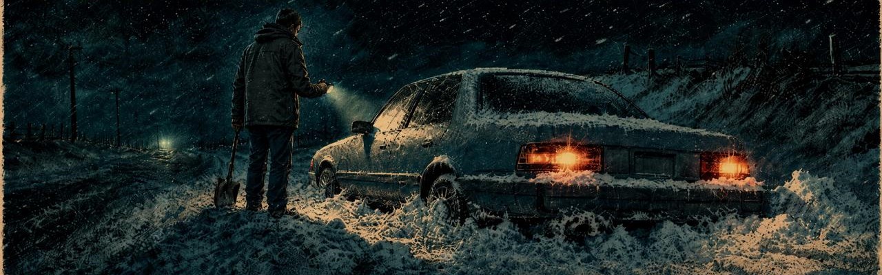 Stuck in snow or mud